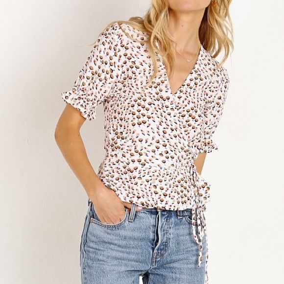 Faithfull the Brand Salvador Top Sabine Floral Print Size Extra Large (US 10) - Picture 15 of 16